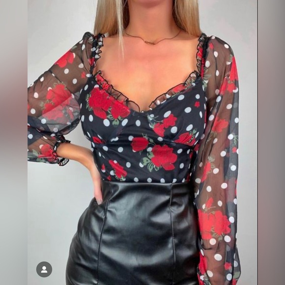 Rose look Bodysuit - Picture 1 of 4